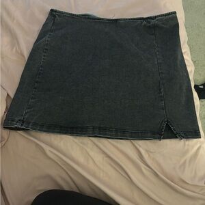 Wild Fable Acid Wash Denim Mini Skirt